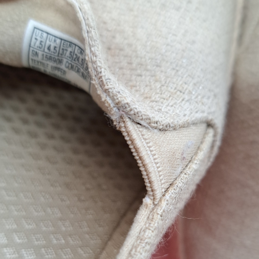 Skechers Martha Natural Beige Slip-On Espadrille Sneakers - Picture 3 of 9